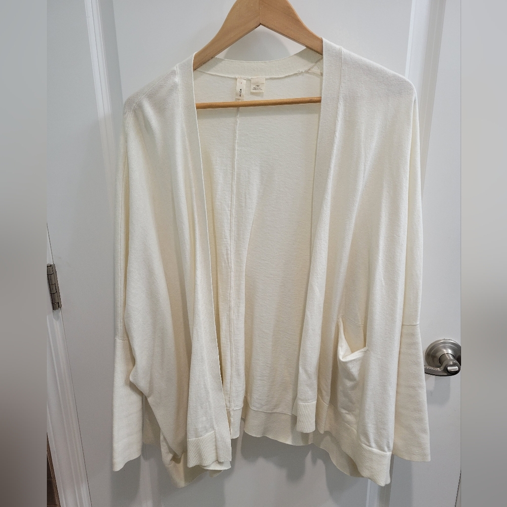 Moth Cream Open-Front Cardigan Xs/s
